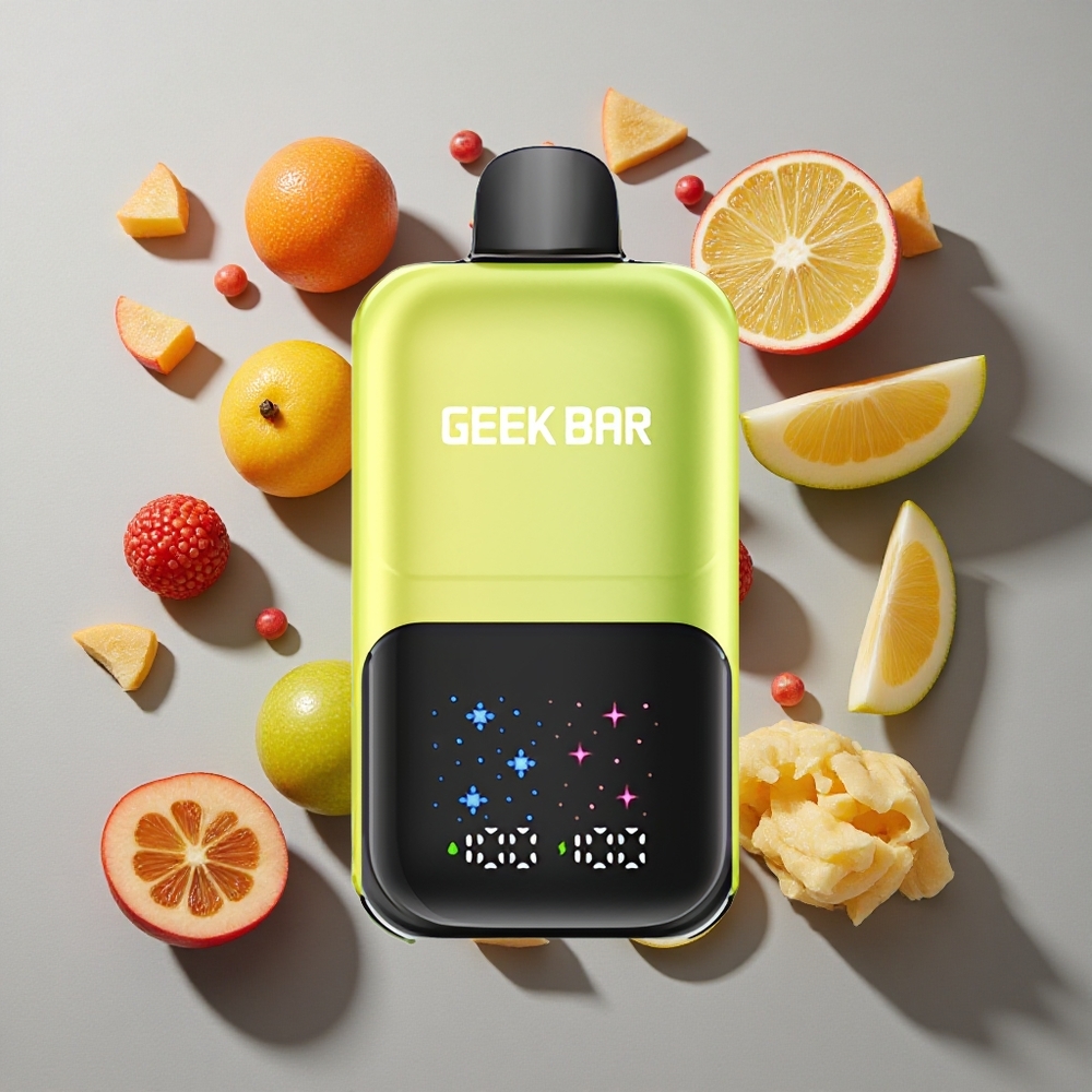 Manzana Ácida Helada GEEK BAR 2GO Two Series 50000 Caladas Pantalla Grande Interactiva
