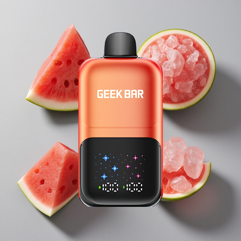 Sandía Chicle Helado GEEK BAR 2GO Two Series 50000 Caladas Pantalla Grande Interactiva Recargable