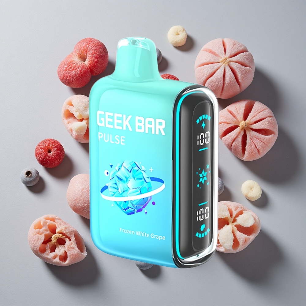 Combinación Congelada GEEK BAR Pulse 15000 Puffs Vape Desechable 16ML Capacidad de E-líquido 5% Nicotina
