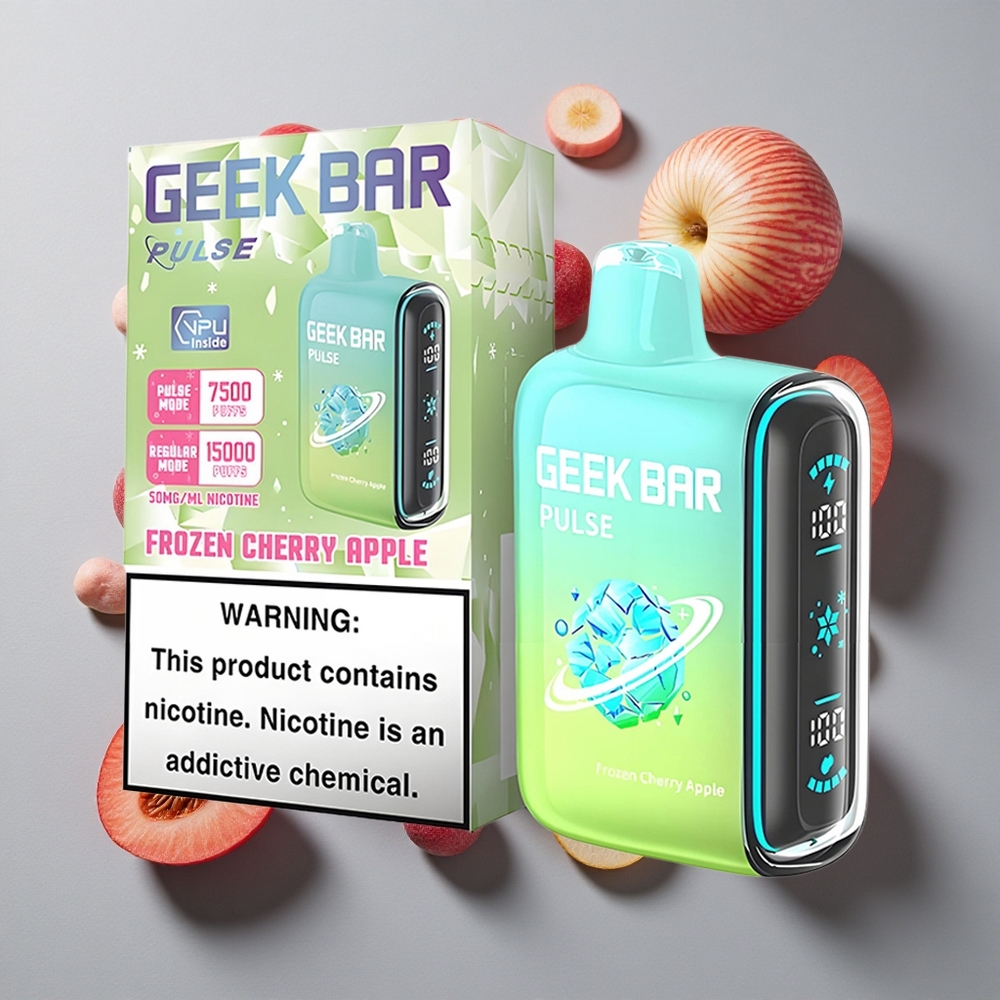 Combinación Congelada GEEK BAR Pulse 15000 Puffs Vape Desechable 16ML Capacidad de E-líquido 5% Nicotina