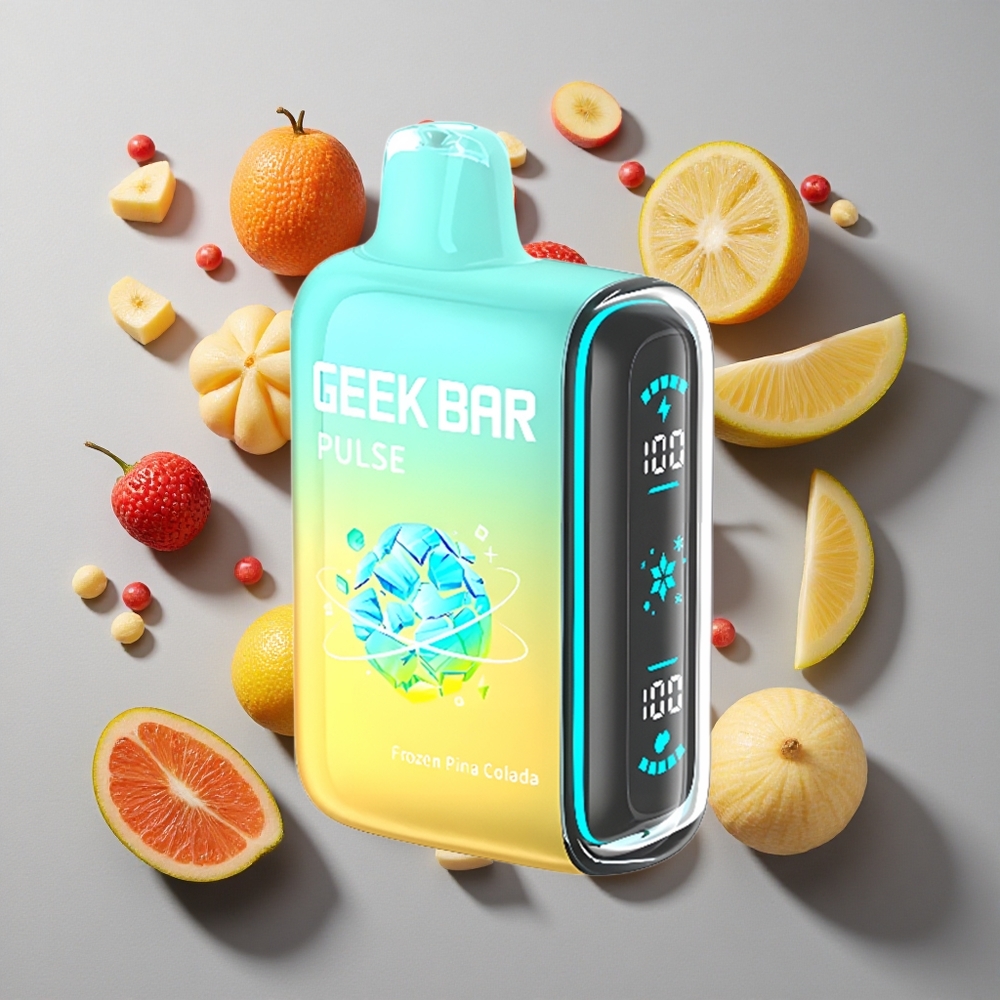 Combinación Congelada GEEK BAR Pulse 15000 Puffs Vape Desechable 16ML Capacidad de E-líquido 5% Nicotina