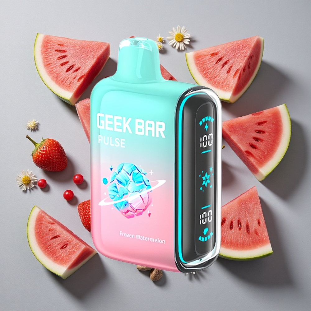 Combinación Congelada GEEK BAR Pulse 15000 Puffs Vape Desechable 16ML Capacidad de E-líquido 5% Nicotina