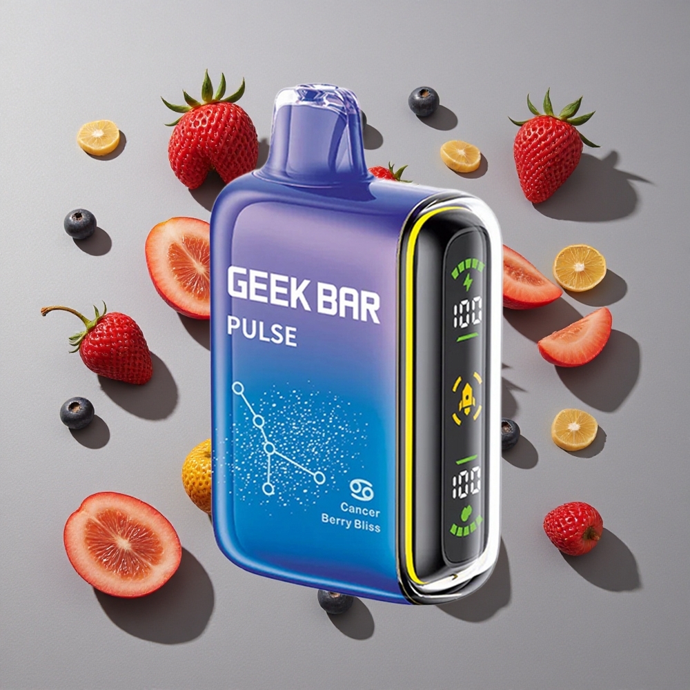 Combinación de Sabores Zodiac GEEK BAR Pulse 15000 Puffs con Capacidad de 16ML y Puerto de Carga USB Tipo-C