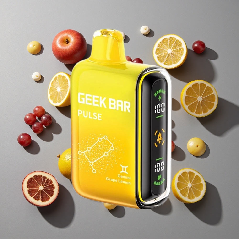 Combinación de Sabores Zodiac GEEK BAR Pulse 15000 Puffs con Capacidad de 16ML y Puerto de Carga USB Tipo-C