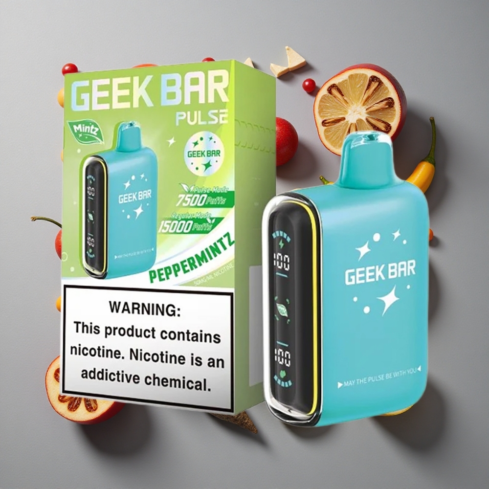 Menta GEEK BAR Pulse 15.000 Caladas con 16ML de Capacidad y 5% de Nicotina