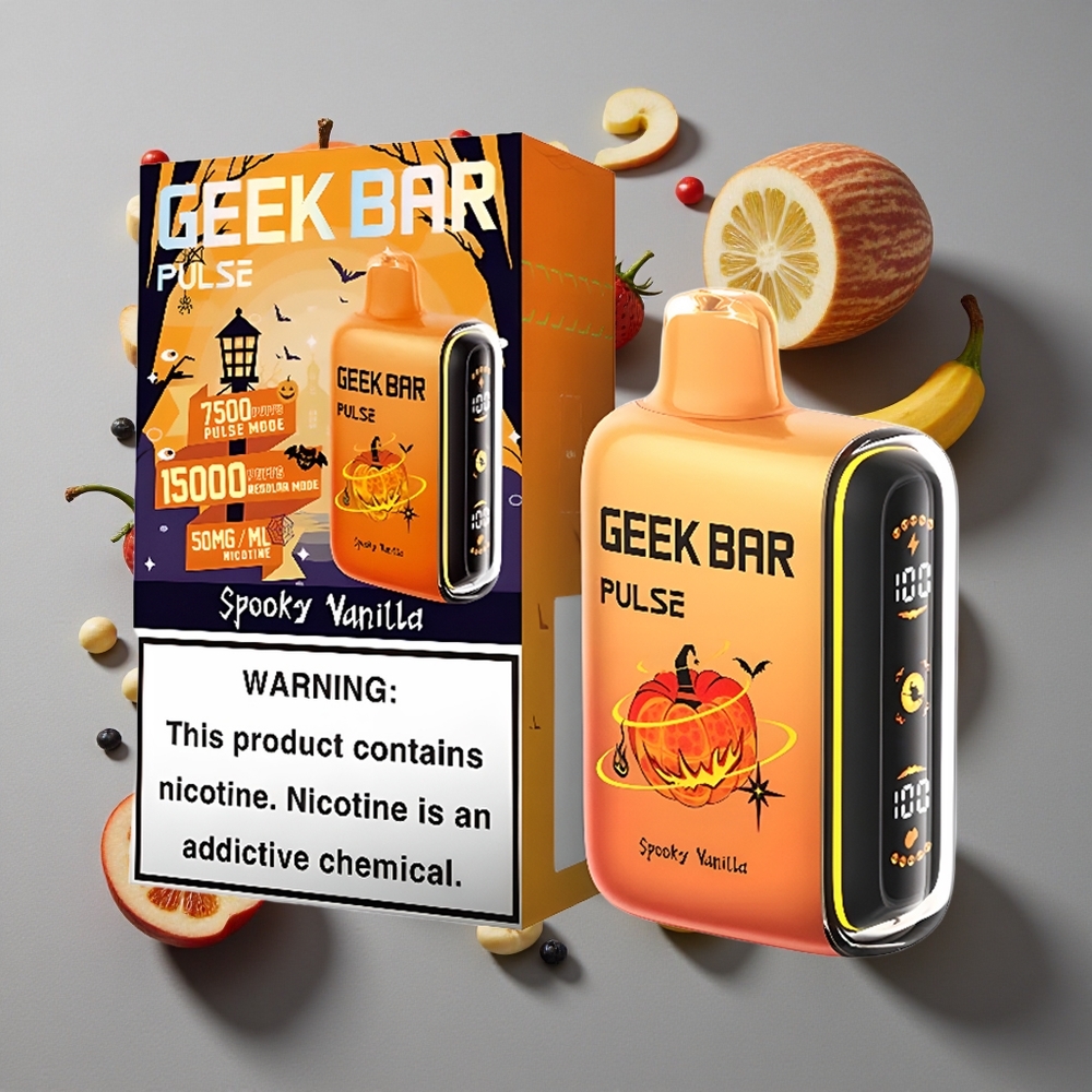 Sabor Halloween GEEK BAR Pulse 15.000 Caladas 16ML de Líquido y Flujo de Aire Ajustable
