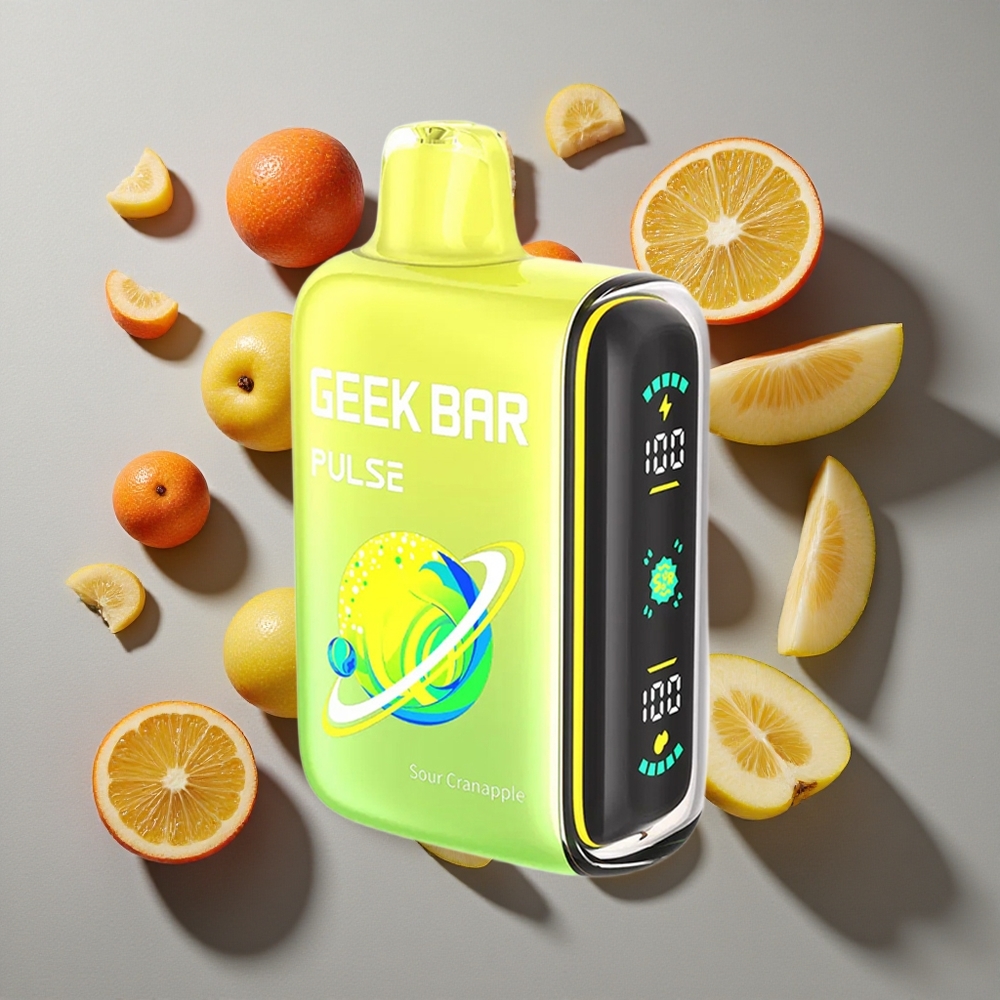 Sour GEEK BAR Pulse 15000 Puffs con 16ML de capacidad de líquido y 5% de nicotina
