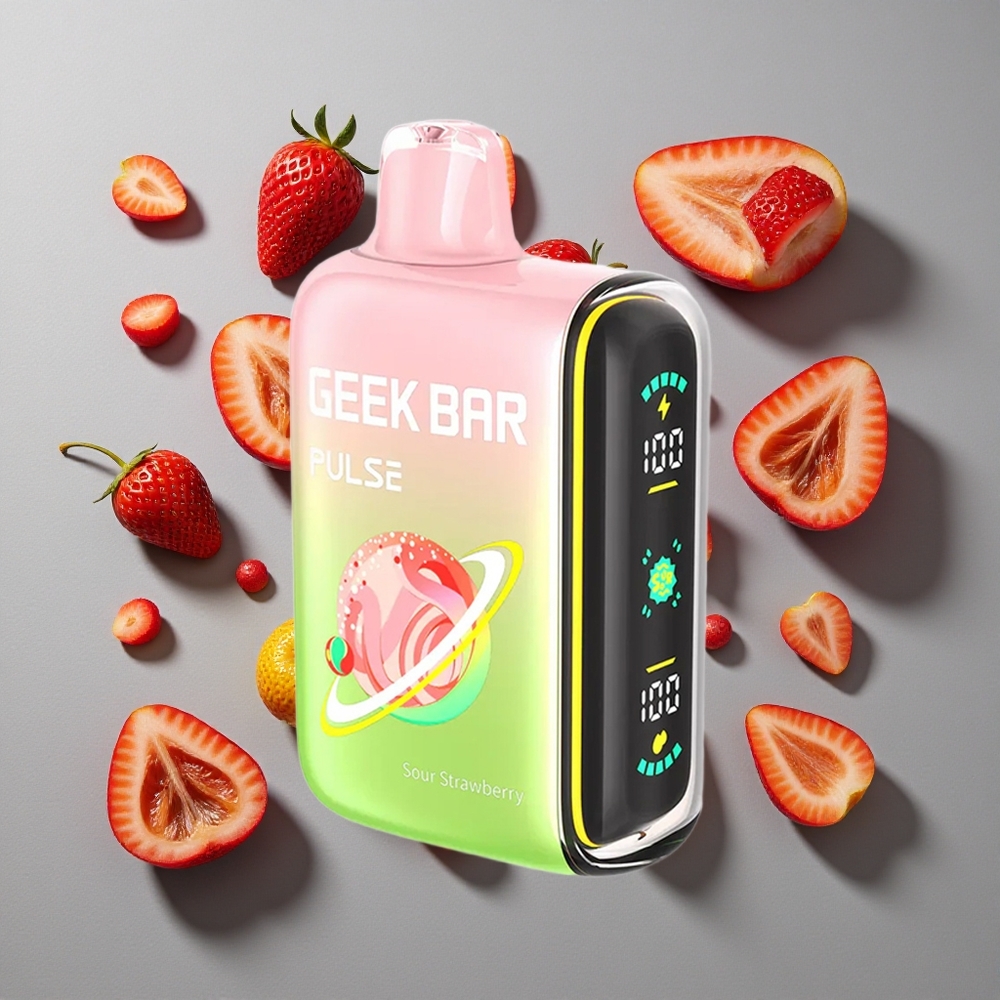 Sour GEEK BAR Pulse 15000 Puffs con 16ML de capacidad de líquido y 5% de nicotina