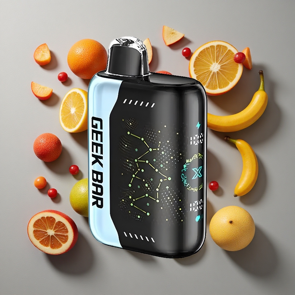 Combinación de Sabores GEEK BAR Pulse X con Pantalla Indicadora Curva en 3D y Carga USB Tipo-C Versión Estándar