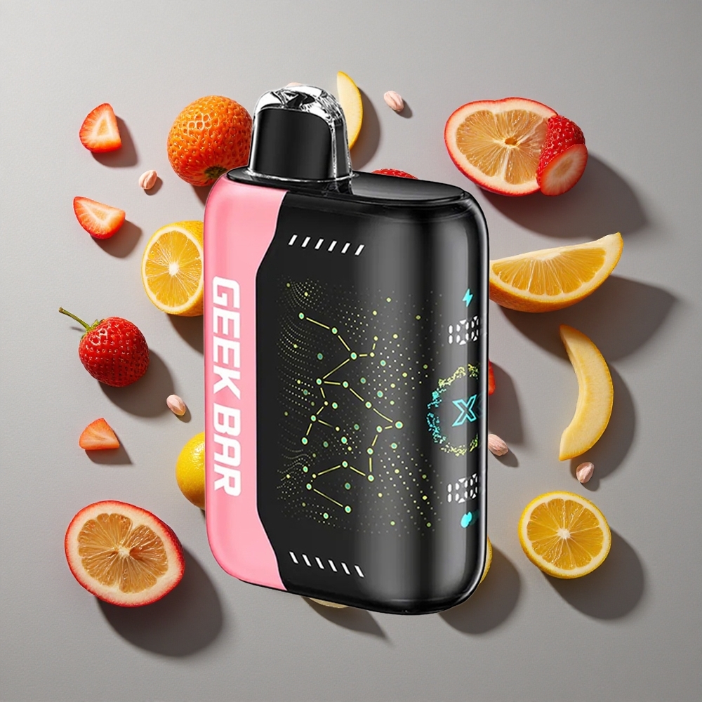 Combinación de Sabores GEEK BAR Pulse X con Pantalla Indicadora Curva en 3D y Carga USB Tipo-C Versión Estándar
