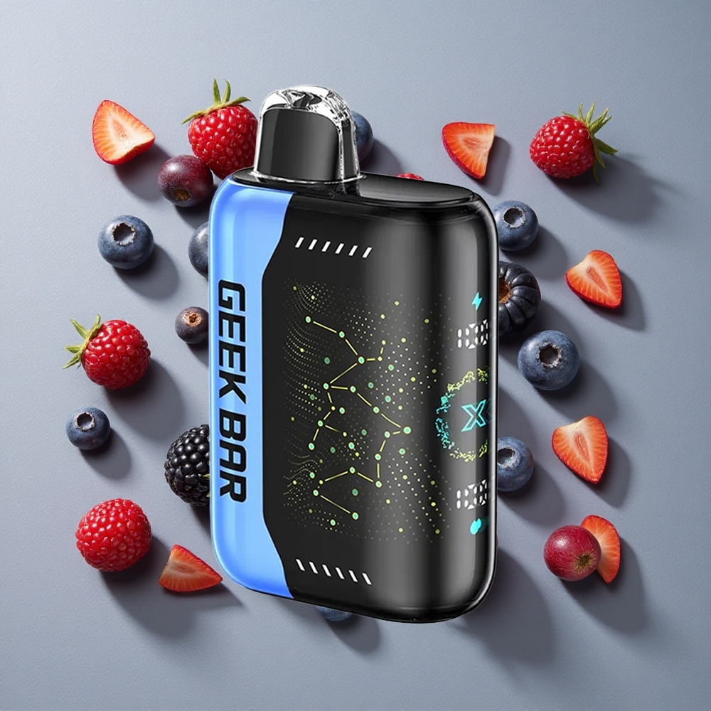 Combinación de Sabores GEEK BAR Pulse X con Pantalla Indicadora Curva en 3D y Carga USB Tipo-C Versión Estándar