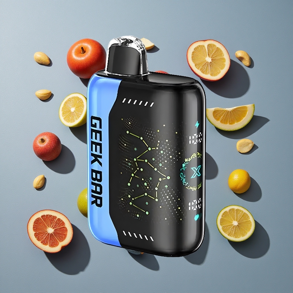 Combinación de Sabores GEEK BAR Pulse X con Pantalla Indicadora Curva en 3D y Carga USB Tipo-C Versión Estándar
