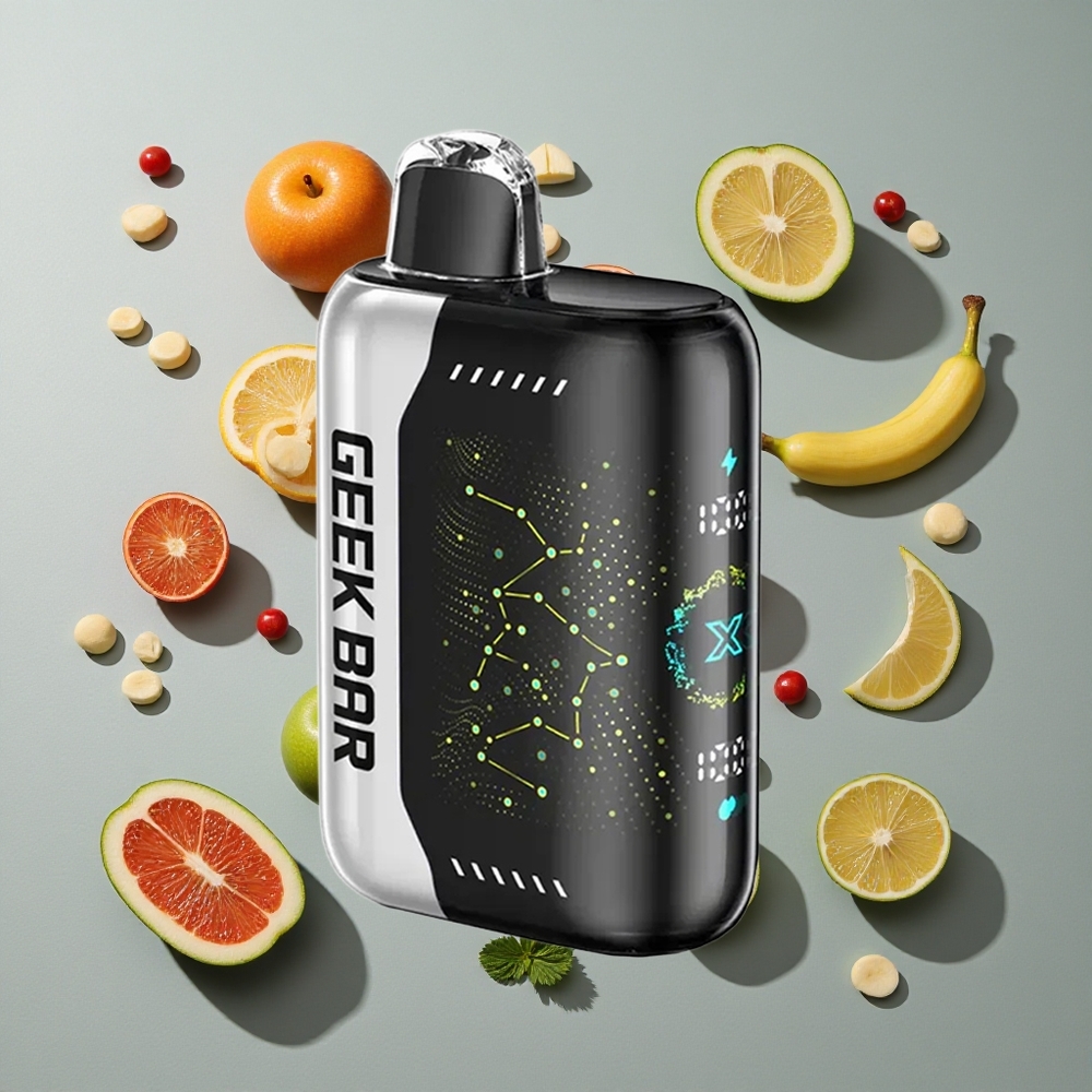 Combinación de Sabores GEEK BAR Pulse X con Pantalla Indicadora Curva en 3D y Carga USB Tipo-C Versión Estándar