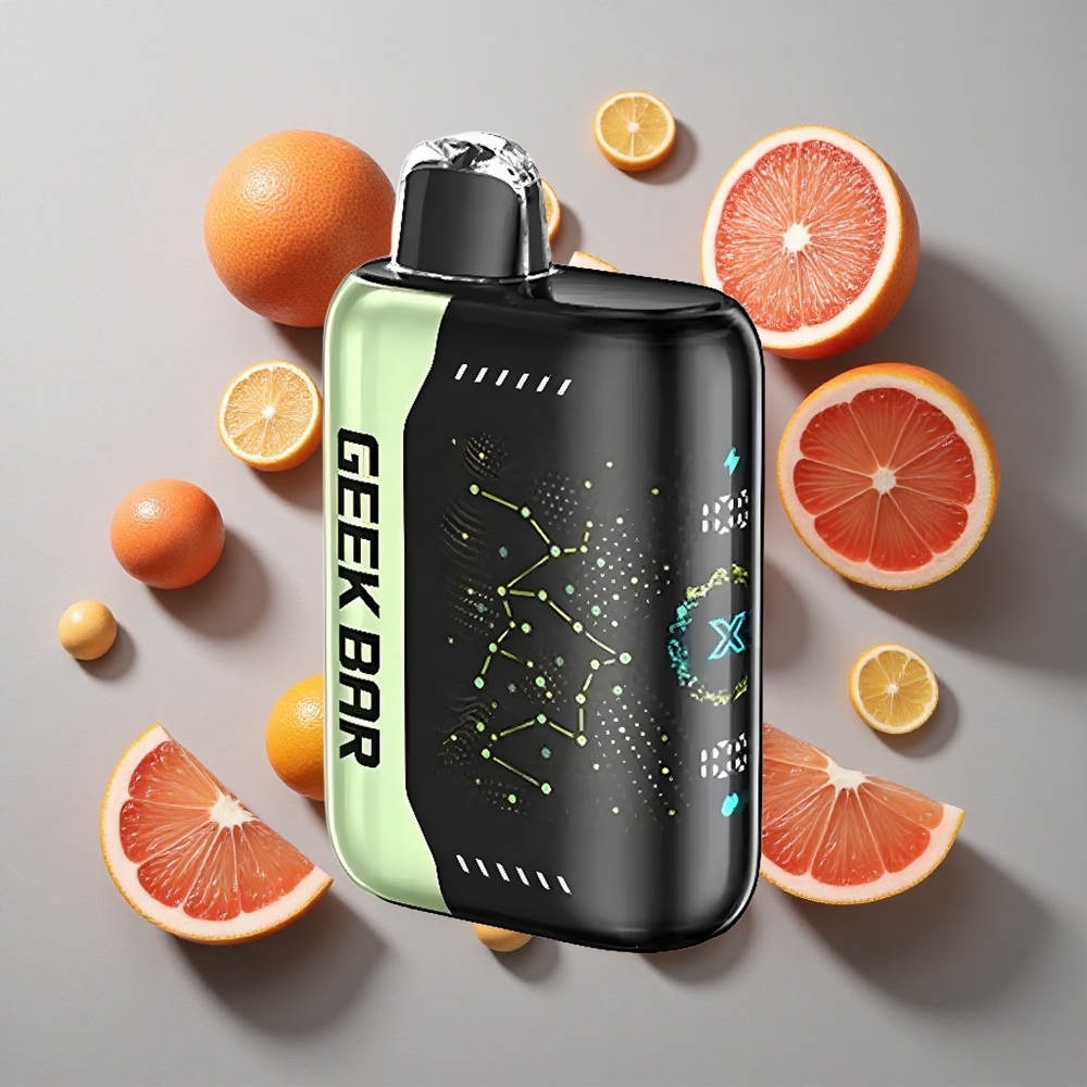 Combinación de Sabores GEEK BAR Pulse X con Pantalla Indicadora Curva en 3D y Carga USB Tipo-C Versión Estándar