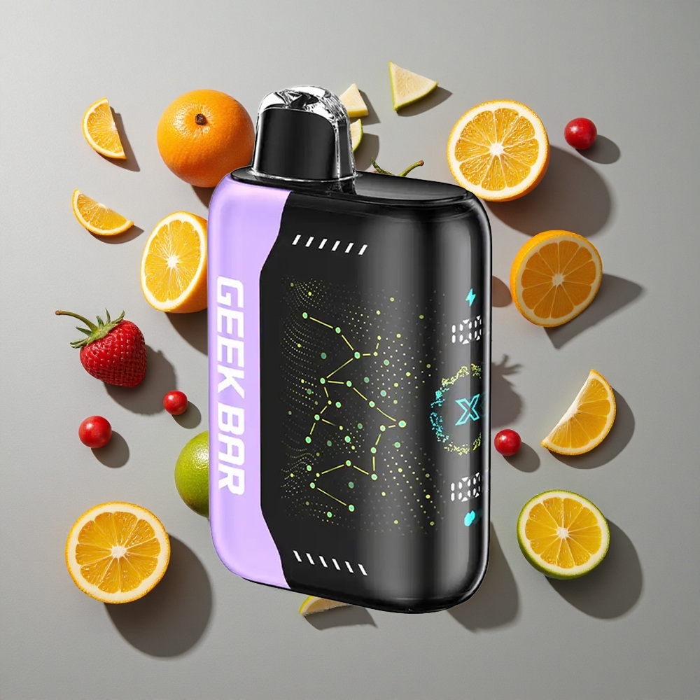 Combinación de Sabores GEEK BAR Pulse X con Pantalla Indicadora Curva en 3D y Carga USB Tipo-C Versión Estándar