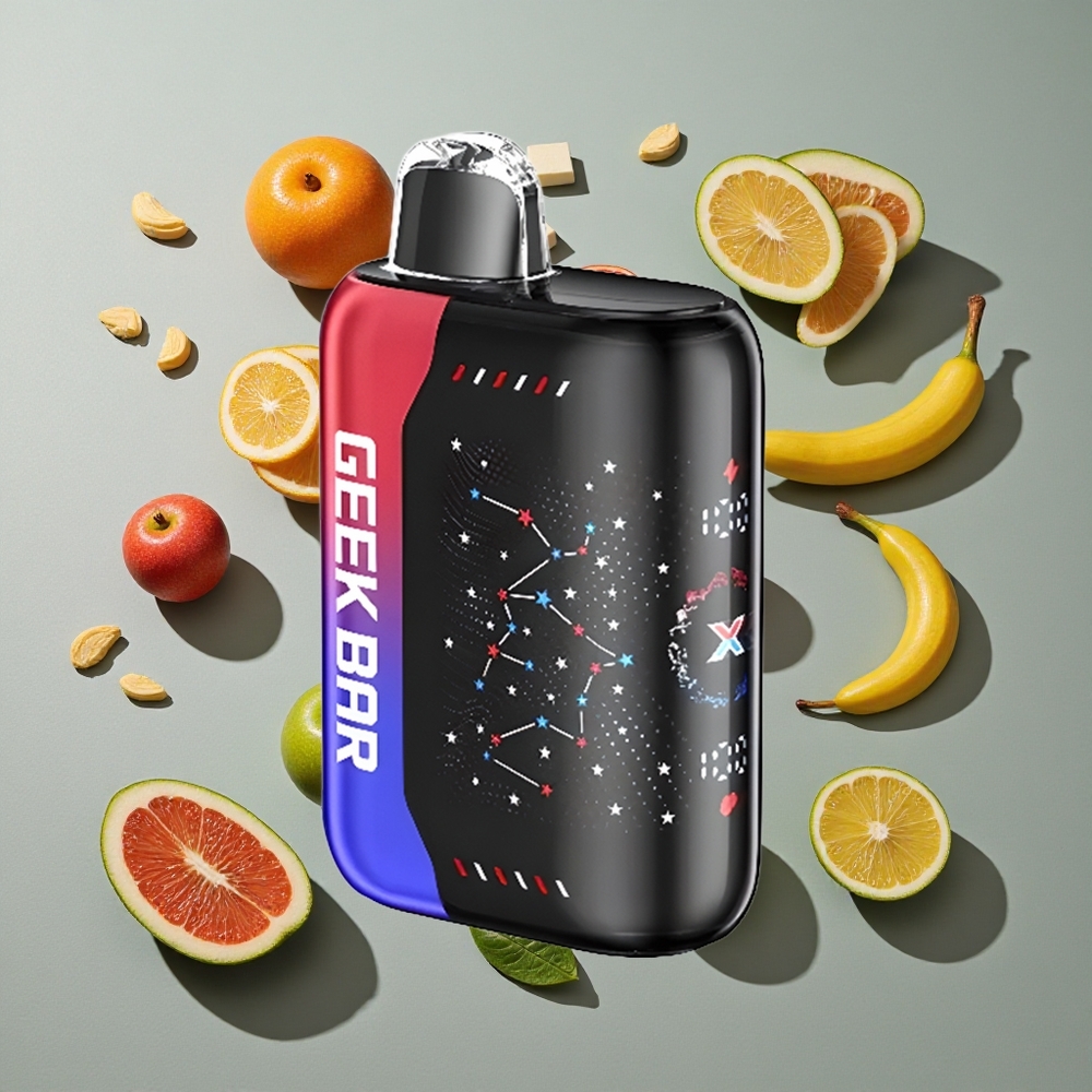Patriota GEEK BAR Pulse X 25000 Caladas Vape Desechable con Pantalla Curva 3D y Doble Bobina Mesh