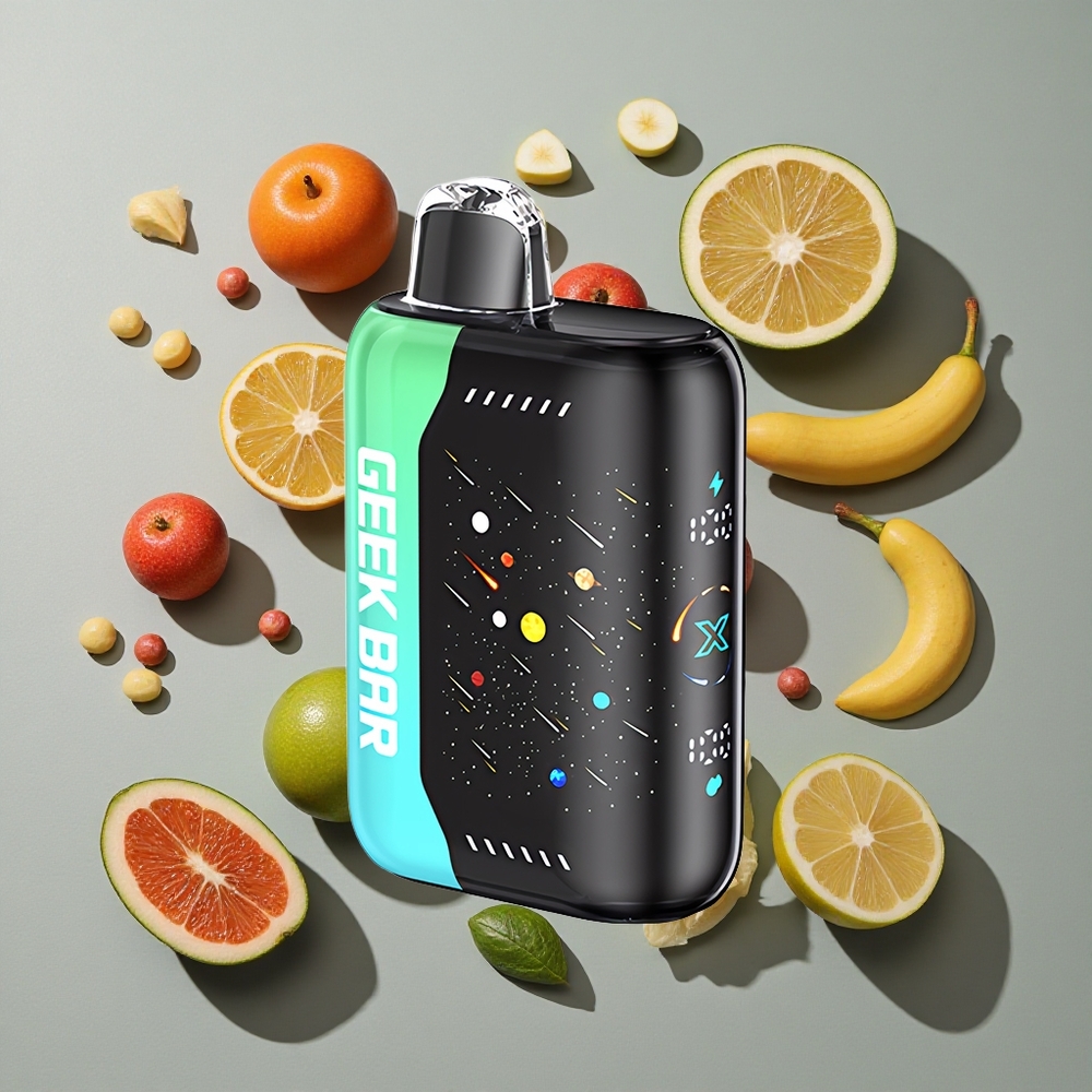 Menta ATL GEEK BAR Pulse X 42K Caladas Edición Meteor con Pantalla Curva 3D y Bobina Dual Mesh