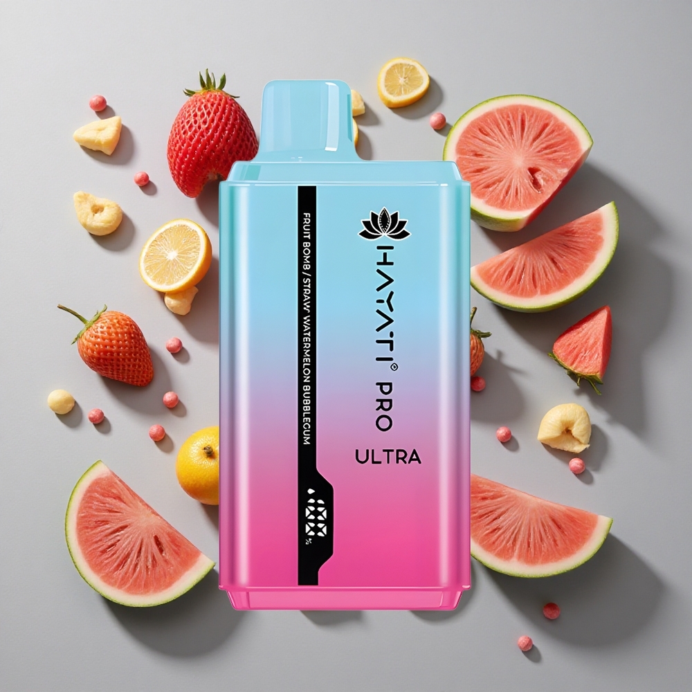 Bomba de Fruta Hayati Pro Ultra 15000 Caladas Capacidad de E-Líquido: 2 12ml Fuerza de Nicotina: 2%
