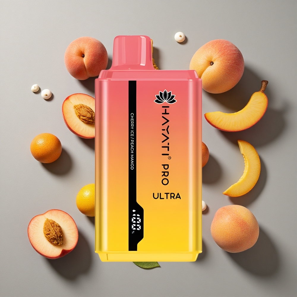 Cereza Hielo Hayati Pro Ultra 15000 Caladas Capacidad de E-Líquido: 2 12ml Fuerza de Nicotina: 2%