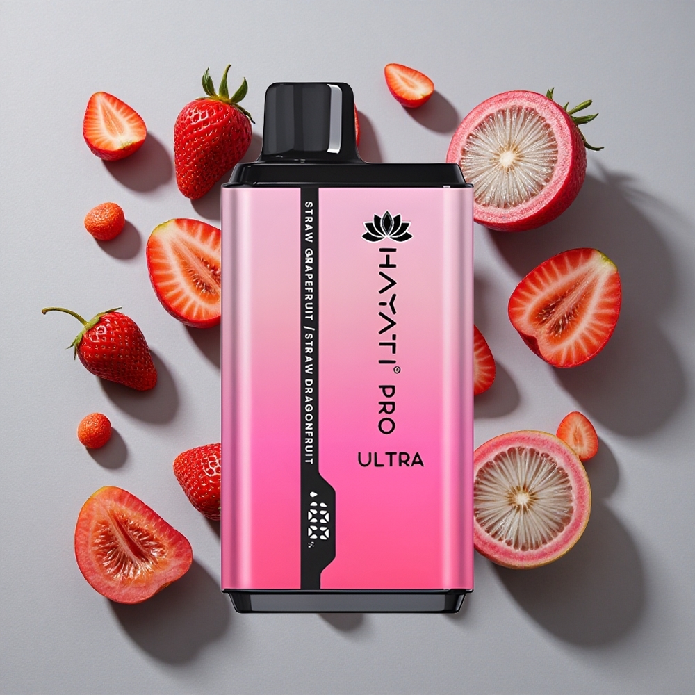 Fresa Pomelo Hayati Pro Ultra 15000 Caladas Capacidad de E-Líquido: 2 12ml Fuerza de Nicotina: 2%