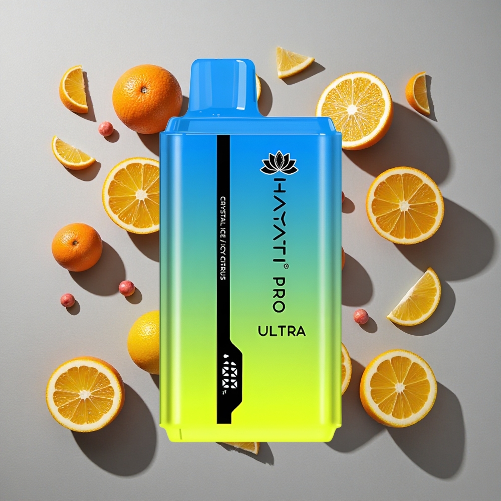 Hielo Cristal Hayati Pro Ultra 15000 Caladas Capacidad de E-Líquido: 2 12ml Nicotina: 2%