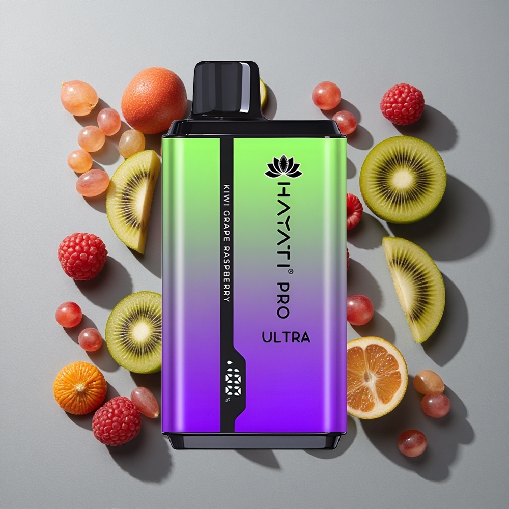 Kiwi Uva Frambuesa Hayati Pro Ultra 15000 Puffs 2 12ml 2%