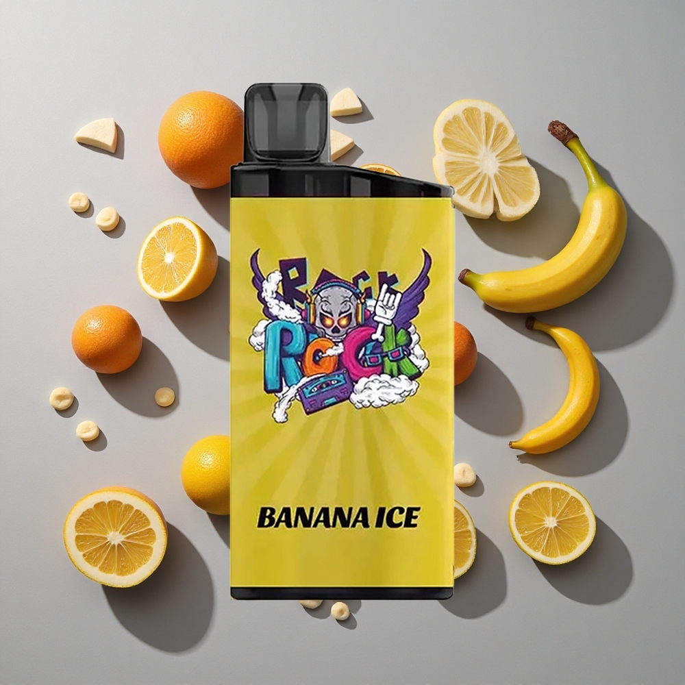 Banana Hielo IGET Bar hasta 3500 Caladas con Batería de 1400 mAh y Bobina Mesh de 1.2 Ohm
