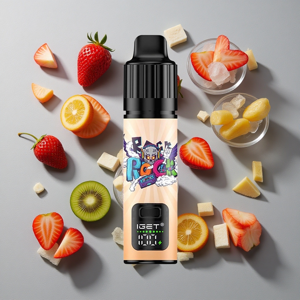 Fresa Kiwi Hielo IGET BAR PLUS S3 POD 10000 Caladas Vape Desechable 18 ml E-líquido 950 mAh Recargable