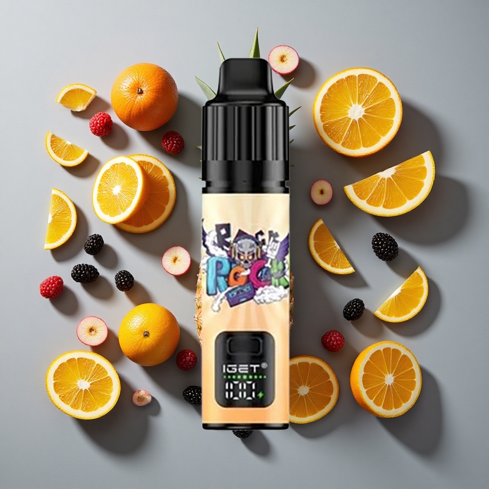 Mora Piña Naranja IGET BAR PLUS S3 POD 10000 Caladas 18 ml E-líquido 950 mAh Recargable