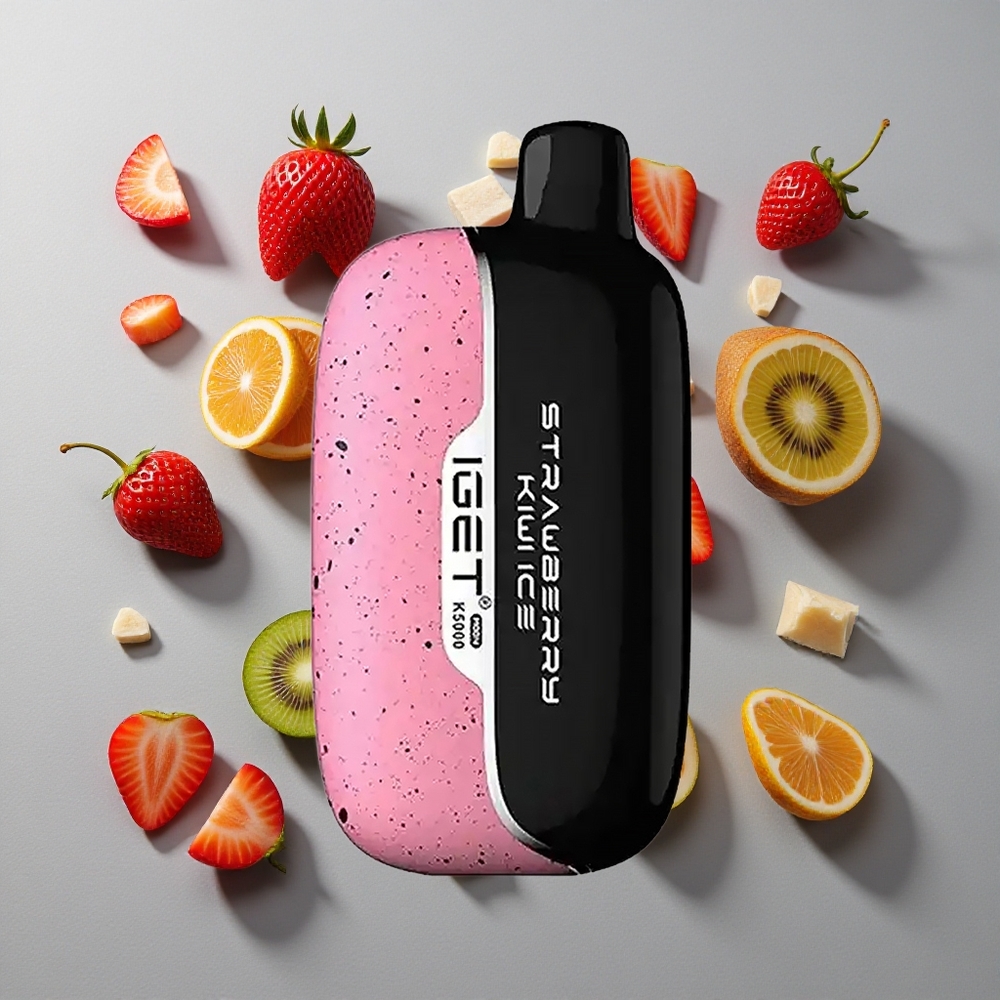 Fresa Kiwi Helado IGET Moon 5000 Puffs Peso neto: 81.5 g Tamaño: 49.5x25.3x99.4 mm