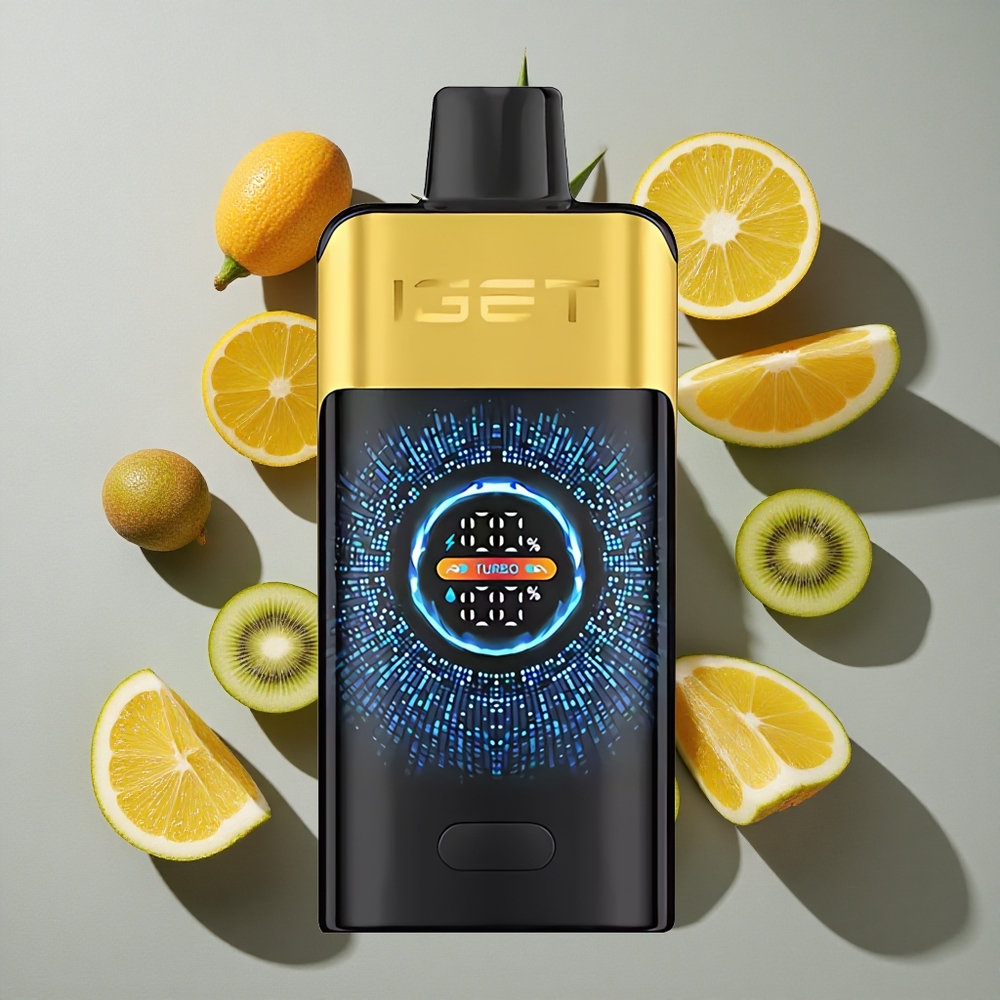 Kiwi Piña IGET ONE 12000 Puffs 2700 mAh Batería Pantalla Curva a Color Grande