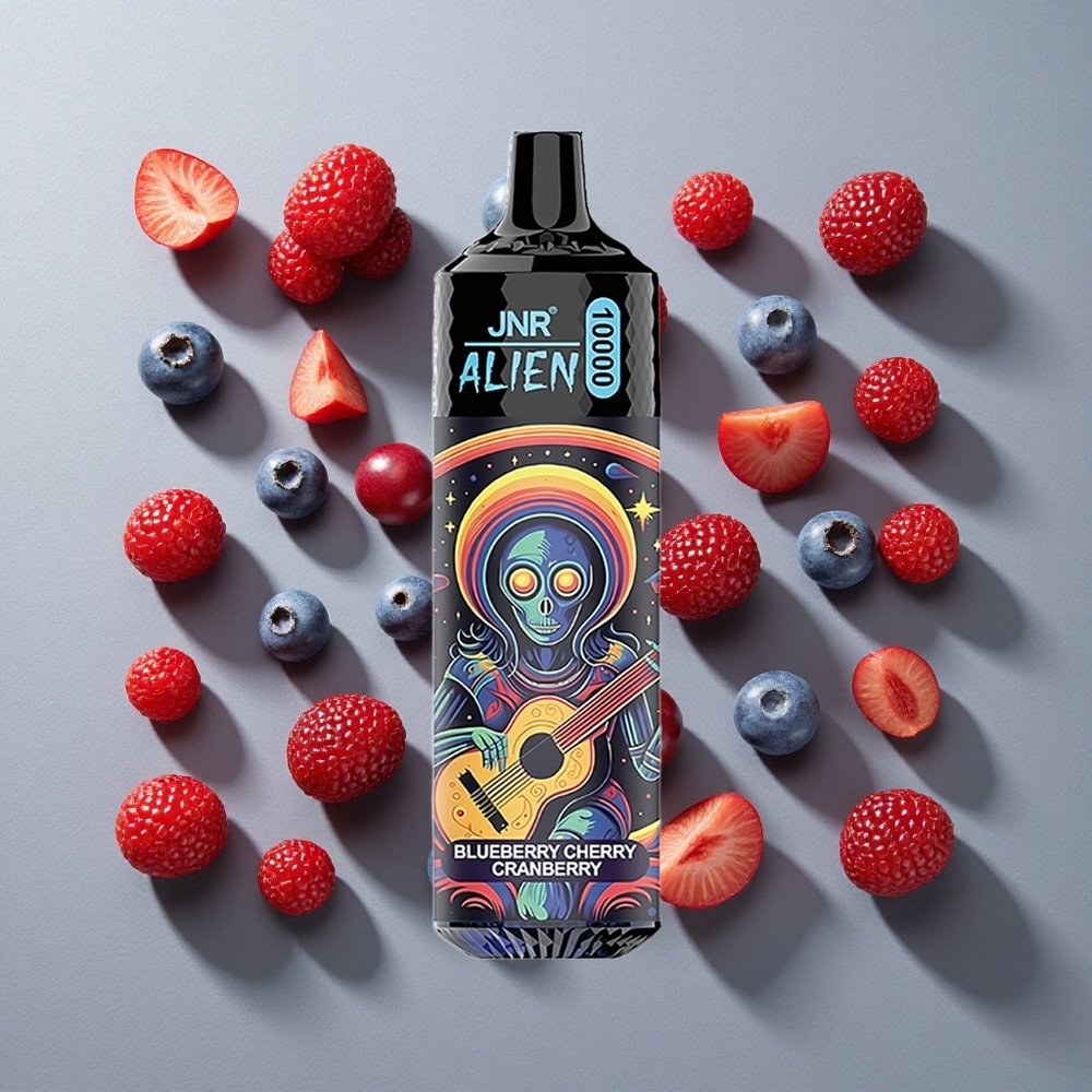 Arándano Cereza Blueberry JNR Alien 10000 Puffs con 850mAh y 20ml de E-líquido