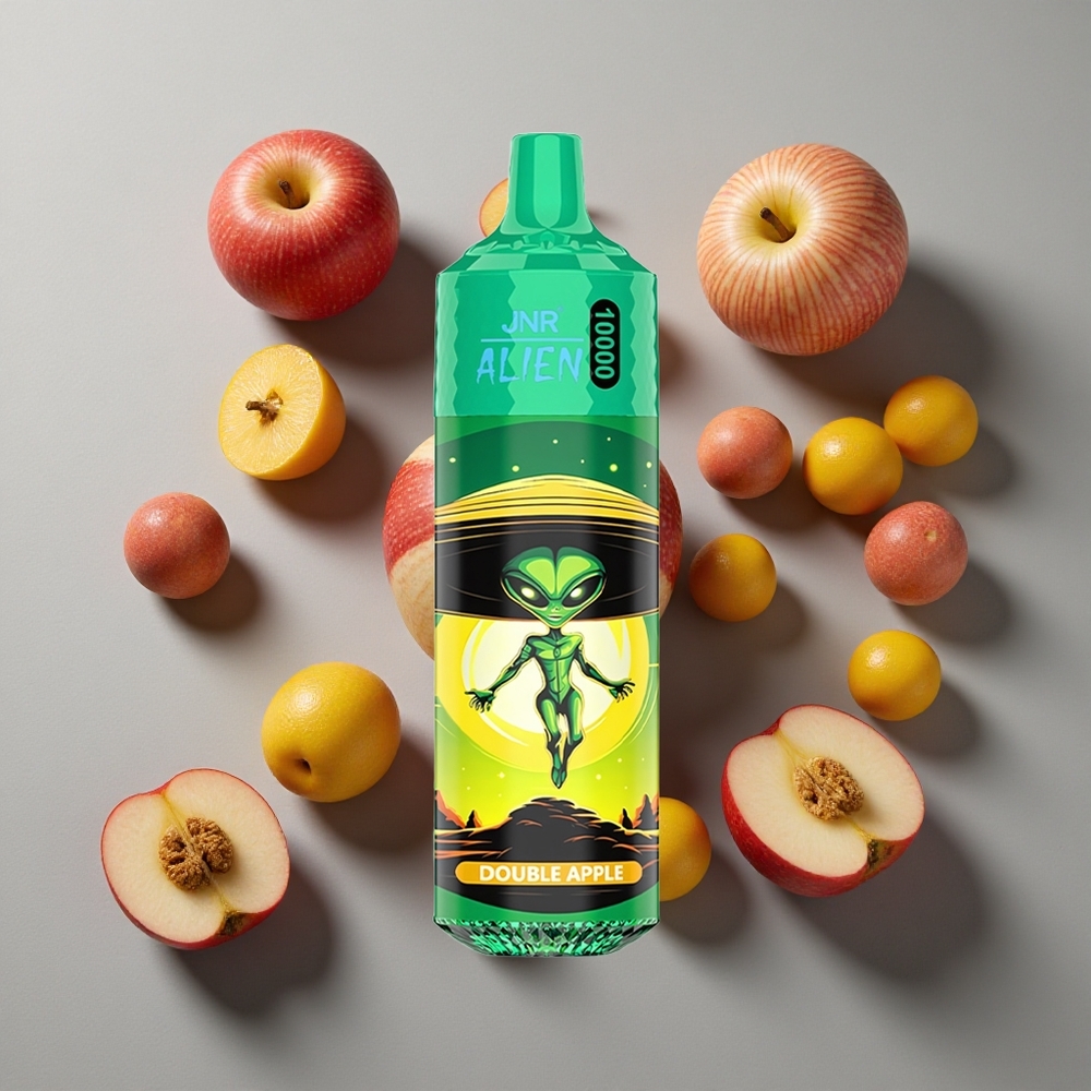 Doble Manzana JNR Alien 10000 Puffs 850mAh Capacidad de Batería 20ml E-líquido