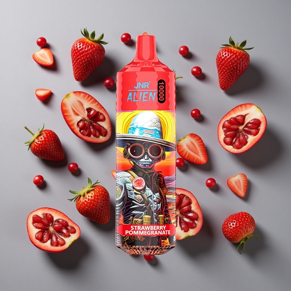 Fresa Granada JNR Alien 10000 Puffs con 850mAh y 20ml de E-líquido