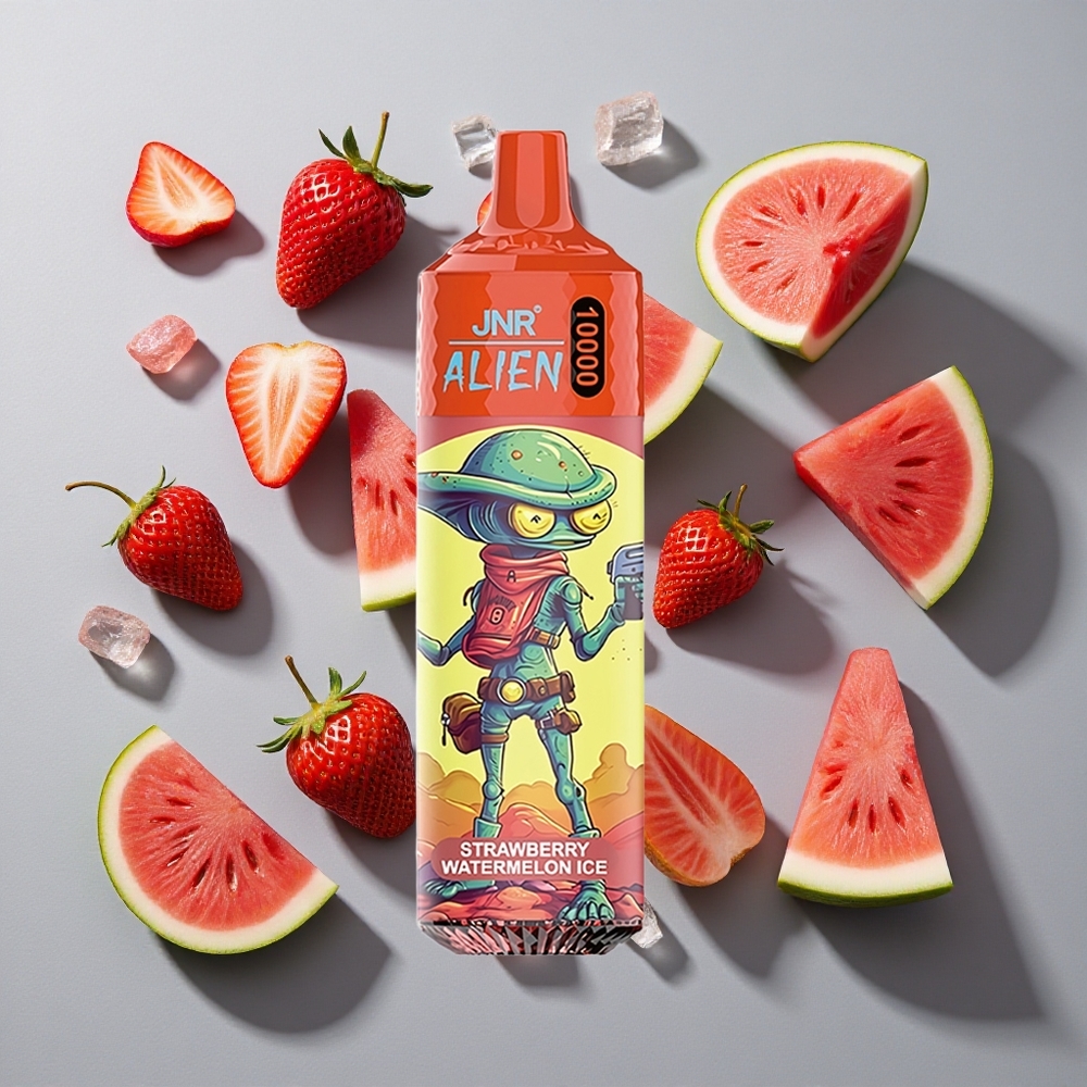 Fresa Sandía Hielo JNR Alien 10000 Puffs con Capacidad de Batería de 850mAh y Diseño Deportivo