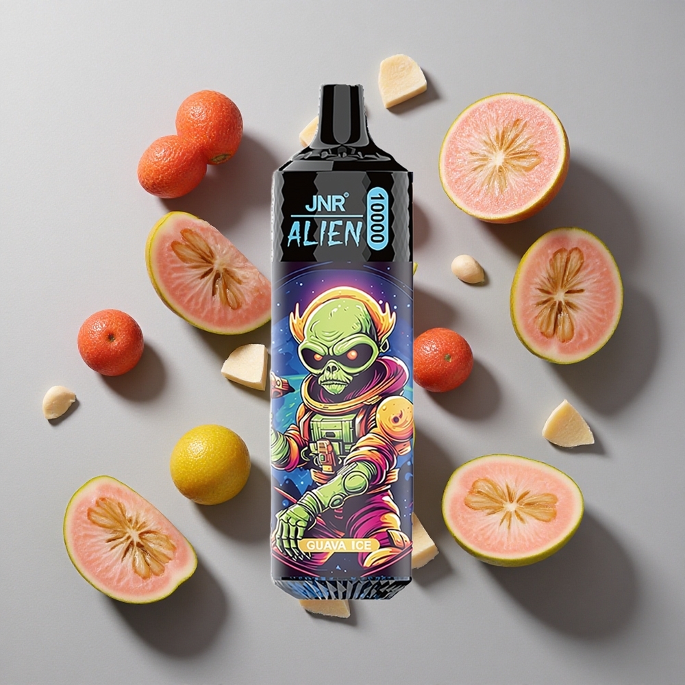 Guava hielo JNR Alien 10000 Puffs Vape Desechable con 850mAh capacidad de batería y 20ml de líquido electrónico