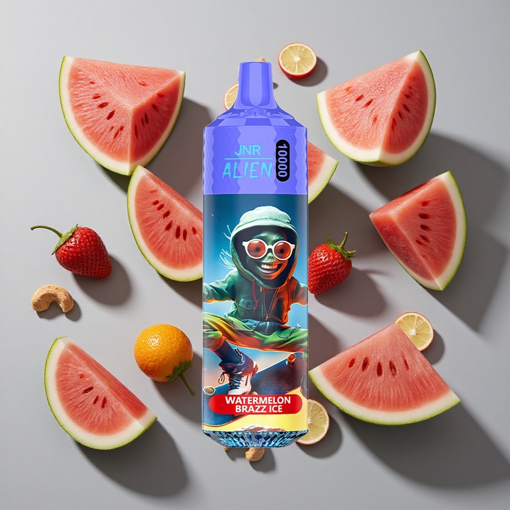Sandía Brazz Hielo JNR Alien 10000 Puffs con 850mAh y LED (RGB)