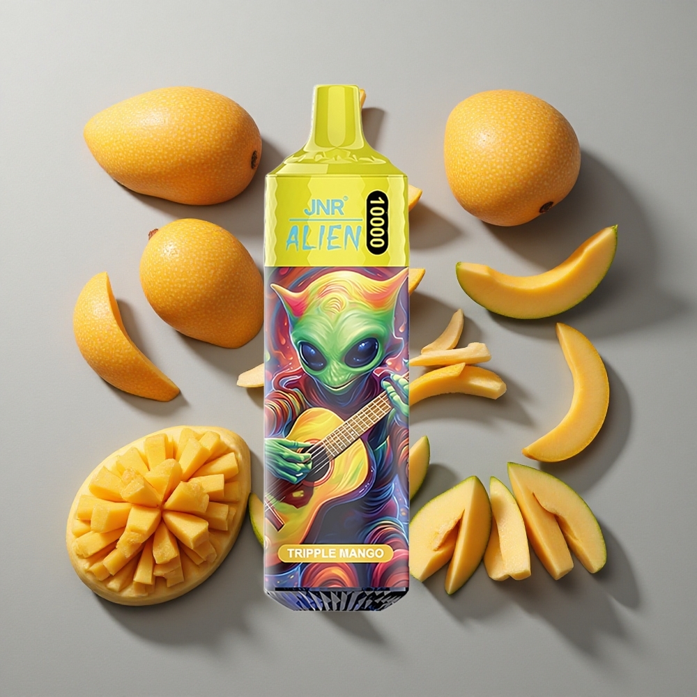 Triple Mango JNR Alien 10000 Puffs Vape Desechable con 850mAh y Carga Rápida Type-C