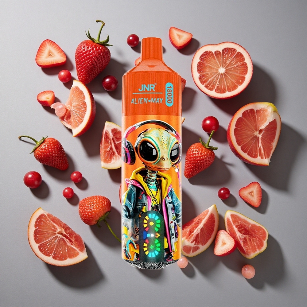 Cereza Fizzy Cola JNR Alien Max 18000 Puffs Pantalla LED Inteligente y Dual Malla Bobina