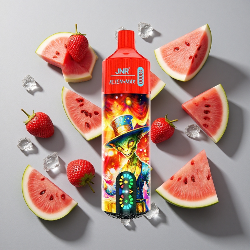 Sandía Hielo JNR Alien Max 18000 Puffs con Pantalla LED Inteligente y 28ml E-líquido