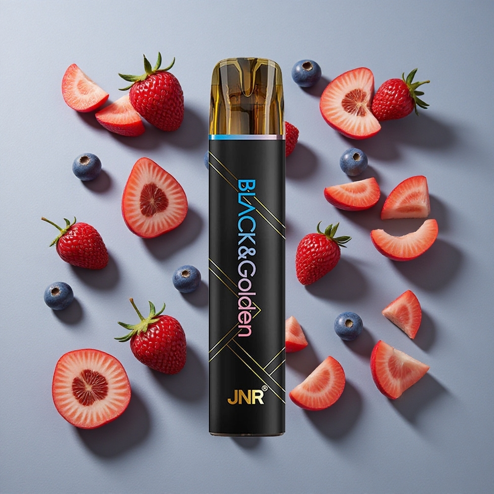 Blue Razz Cereza JNR Black&Golden 800 Puffs Sin Carga Capacidad de Batería 550mAh