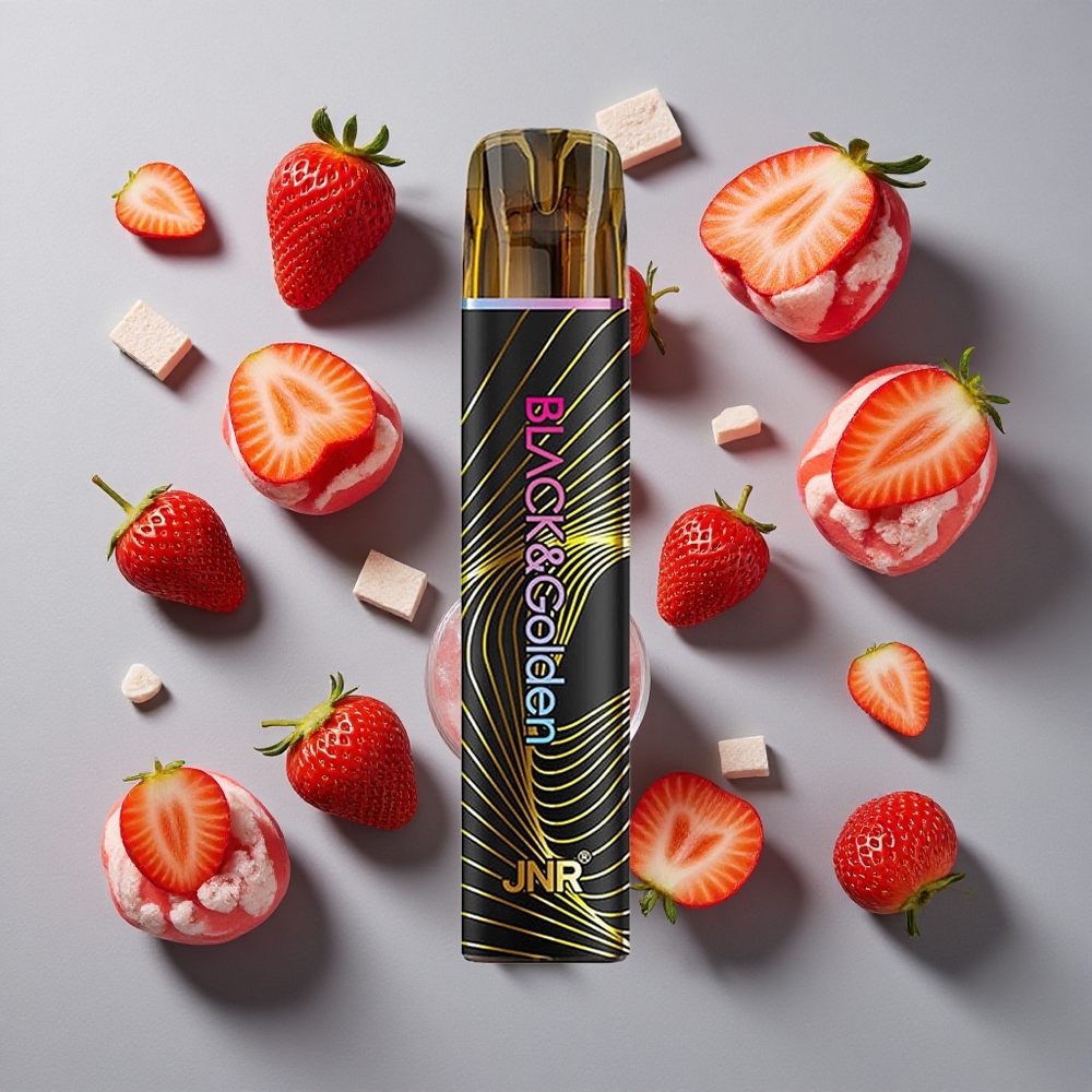 Fresa Helado JNR Black&Golden 800 Puffs Sin Carga Capacidad de Batería 550mAh