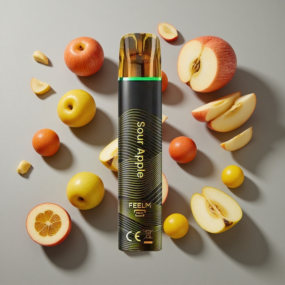 Manzana Ácida JNR Black&Golden 800 Puffs Sin Carga Capacidad de Batería 550mAh