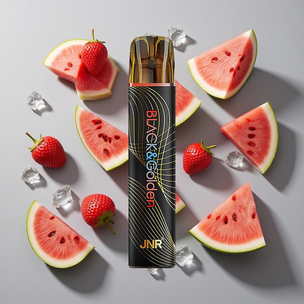 Sandía Hielo JNR Black&Golden 800 Puffs Sin Carga Capacidad de Batería 550mAh