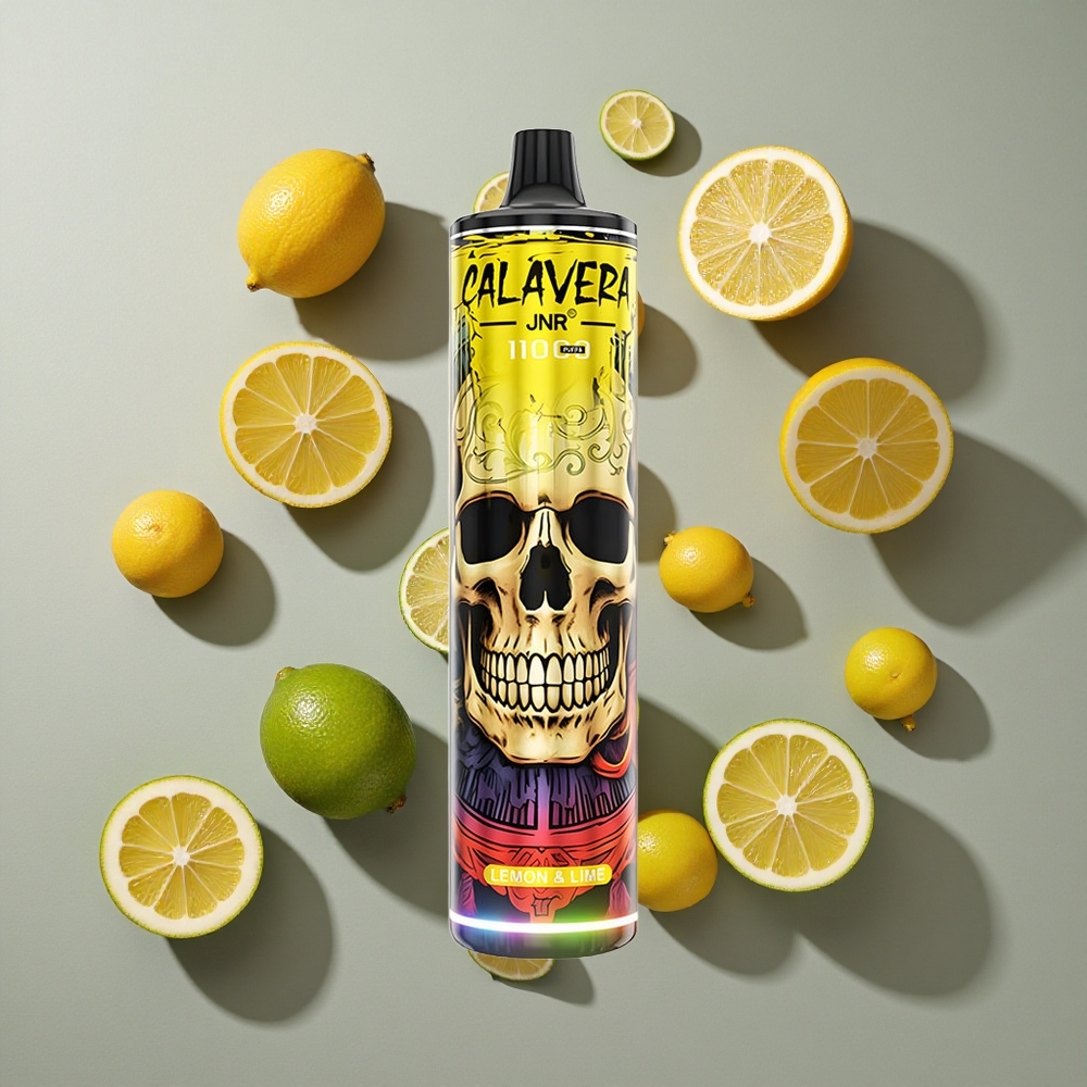 Limón & Lima JNR Calavera 11000 Puffs Vape Desechable con Puerto de carga Tipo-C y Batería de 850 mAh