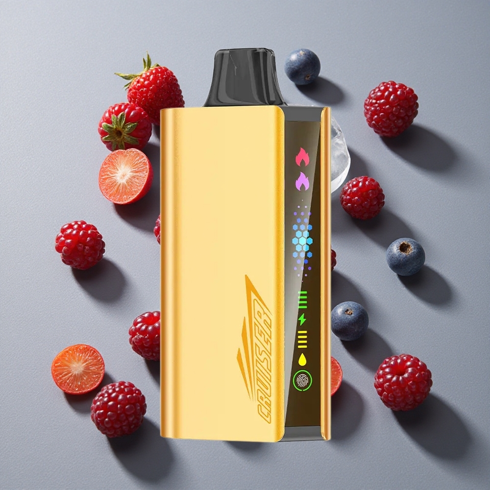 Mora Helado JNR Cruiser 12000 Puffs Vape Desechable Sin Carga Batería Incorporada de 3500 mAh Pantalla Animada