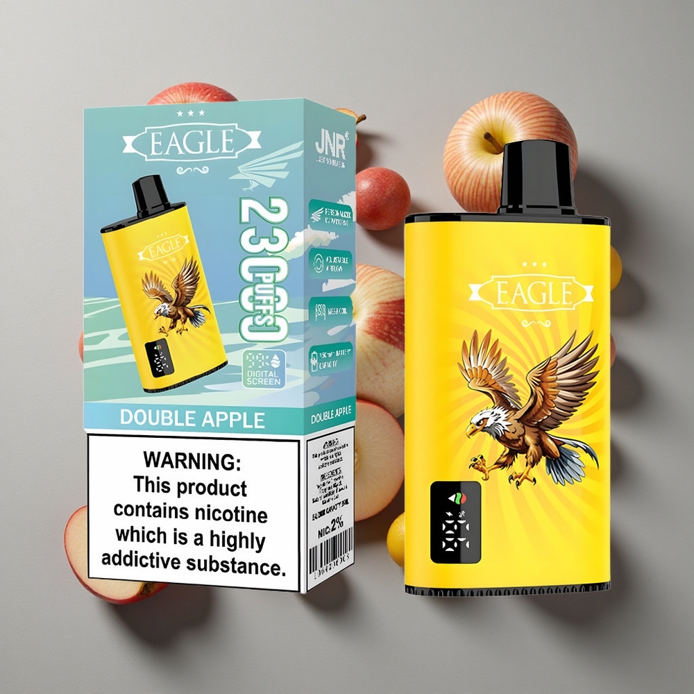 Doble Manzana JNR EAGLE Smart 23000 Puffs Vape Desechable con Pantalla Digital y Batería de 750mAh