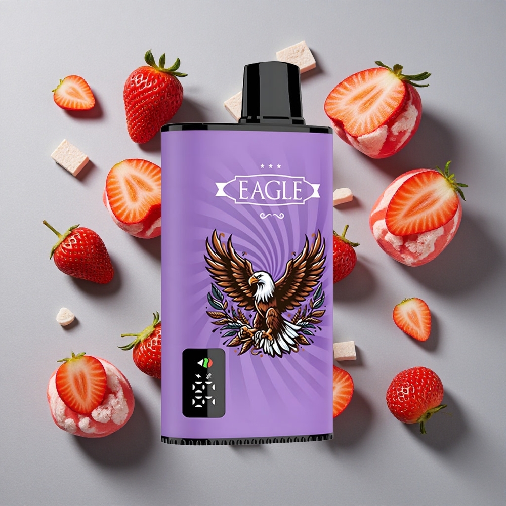 Fresa Helado JNR EAGLE Smart 23000 Puffs Vape Desechable Pantalla Digital 1.0ohm Bobina Mesh