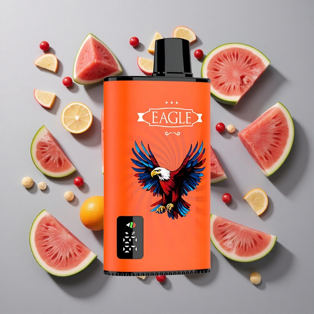 Sandía Chicle JNR EAGLE Smart 23000 Puffs Vape Desechable con Pantalla Digital y Batería de 750mAh