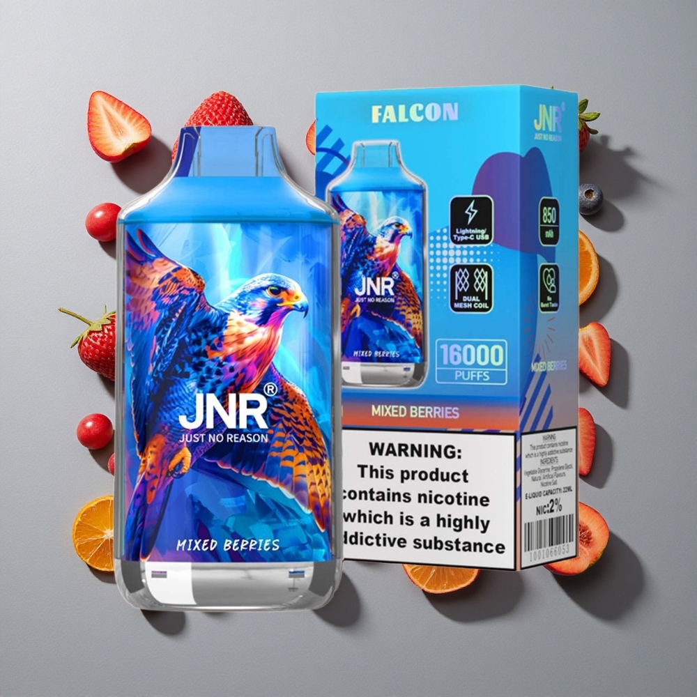 Bayas Mixtas JNR Falcon 16000 Caladas Capacidad de la Batería: 850 mAh Contenido de Nicotina: 0%,2%